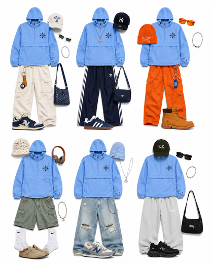 Embroidered Champion Packable Club Jacket