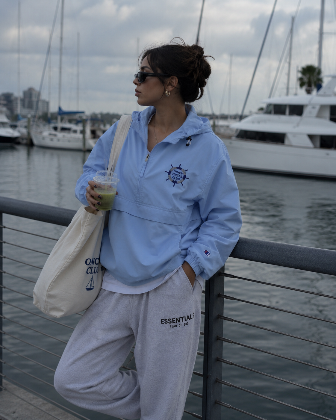 Embroidered Champion Packable Club Jacket